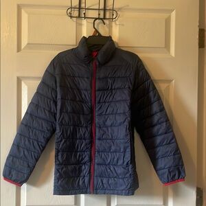 Amazon Essentials Red and Navy Jacket